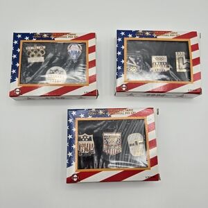 Vintage 3 Sets USA Olympics Home Team Centenial Commemorative Pins JcPenny 1996